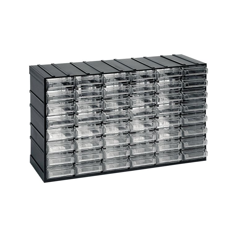 Armadio multiuso Darrigon, Antracite, 48 cassetti