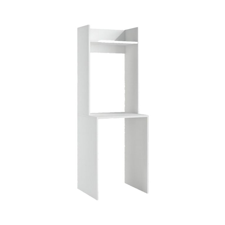 Armadio Multiuso Grande Bianco 3 Ripiani 4 Vani 65x195h cm, Peso Supportato 50 kg - Rapino