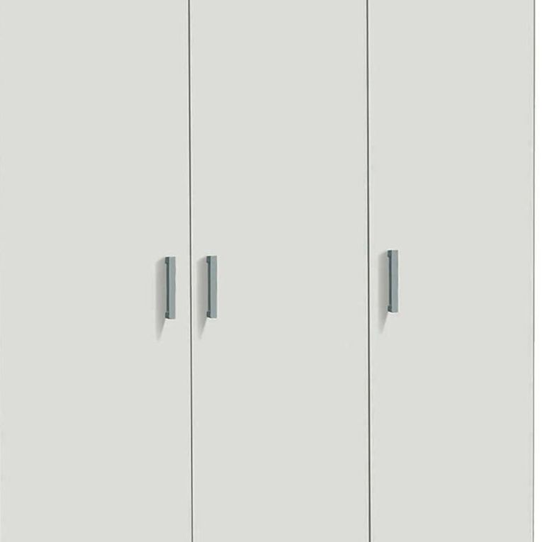 Armadio Multiuso Grande Bianco Modulabile 10 Ripiani 168x180h cm, 5 Ante - Tergu