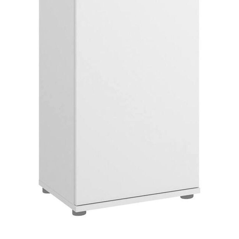 Armadio Multiuso Grande Bianco Modulabile 7 Ripiani 155x190h cm, 4 Ante - Stazzona