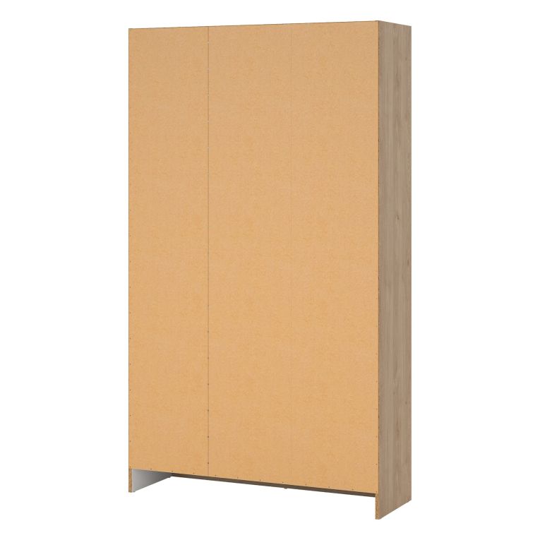 Armadio Multiuso Grande Marrone Rovere 4 Ripiani Apertura Battente 104x181h cm, 6 Vani - Vado