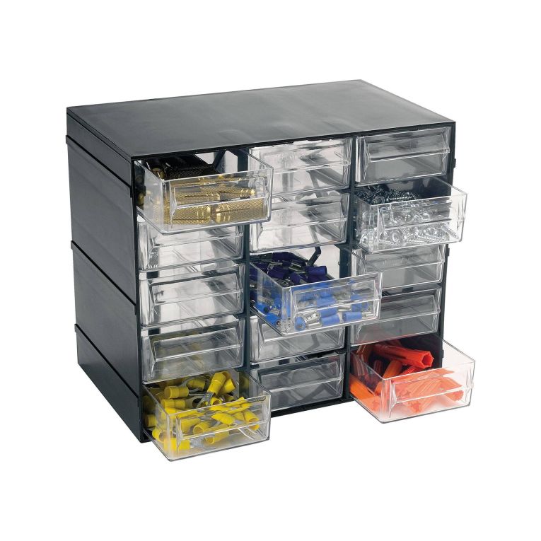 Armadio multiuso Lens, Armadietto porta minuteria, Mobile per contenitori portautensili, 100% Made in Italy, Antracite, 23x14h19 cm