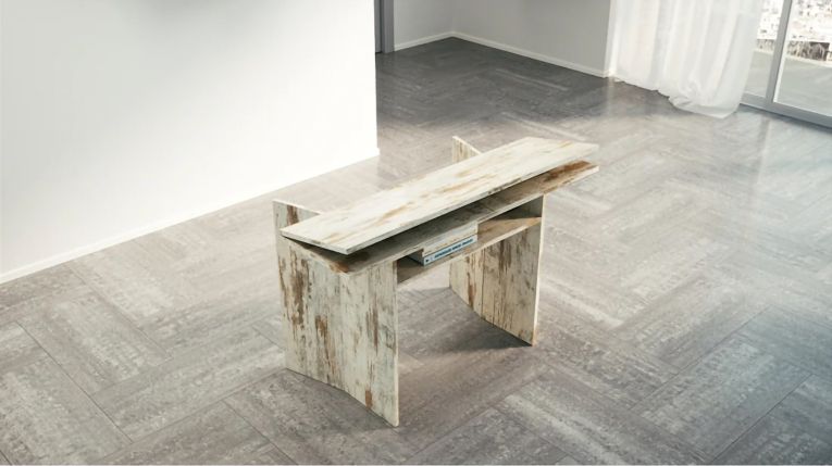 Armadio multiuso Medea, Portascarpe a 2 ante e 5 ripiani, Mobile multifunzione, 100% Made in Italy, cm 60x38h200, Bianco lucido