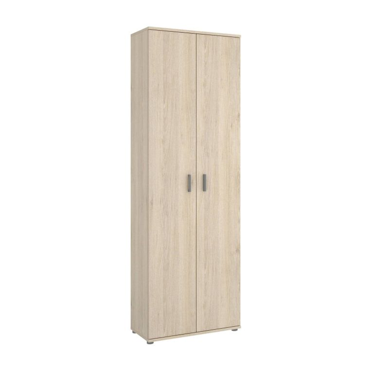 Armadio multiuso Suretta, Mobile multifunzione portaoggetti, Guardaroba a 2 ante, 61x35h190 cm, Rovere