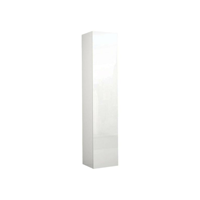 Armadio Multiuso Zenone, Mobile multiuso a 1 anta, Guardaroba multifunzione, 45x35h190 cm, Bianco