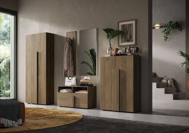 Armadio noce ante battenti 78x116h cm - Harvey