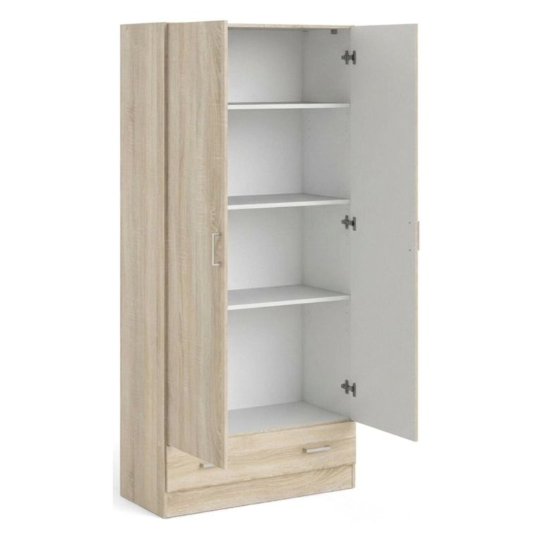 Armadio quercia con cassetto 79x170h cm - Amylya