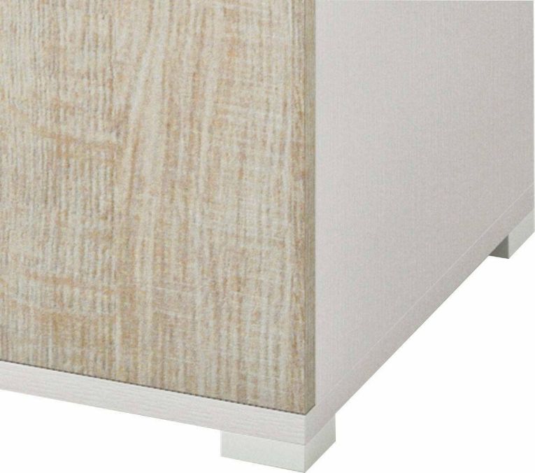 Armadio rovere e bianco stretto 45x195h cm - Aloise