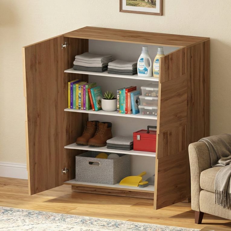 Armadio rovere multiuso 120x126h cm - Aulla