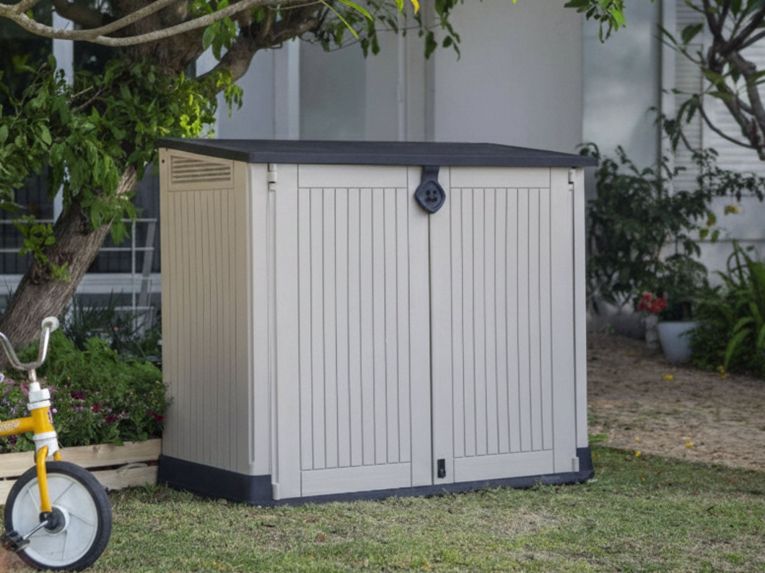 Armadio terrazzo 2 ante beige 132x113h cm - Gander