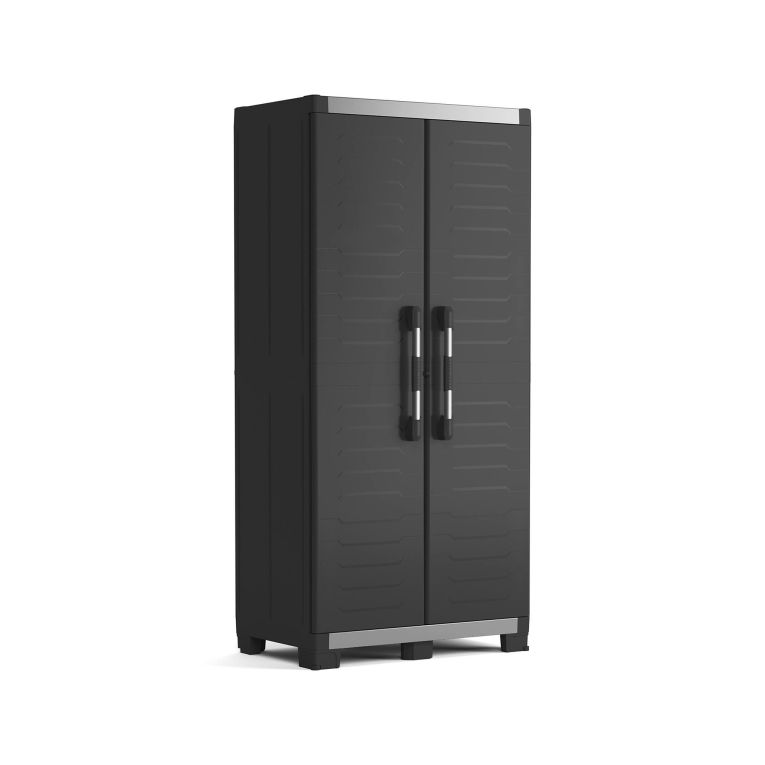 Armadio terrazzo 2 ante nero 89x188h cm - Brandon