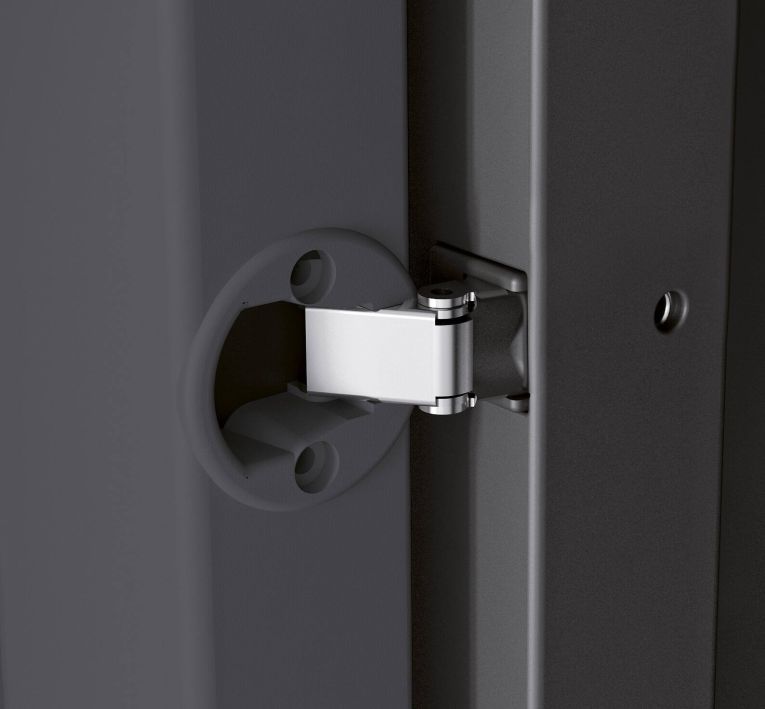 Armadio terrazzo 2 ante nero 89x188h cm - Brandon