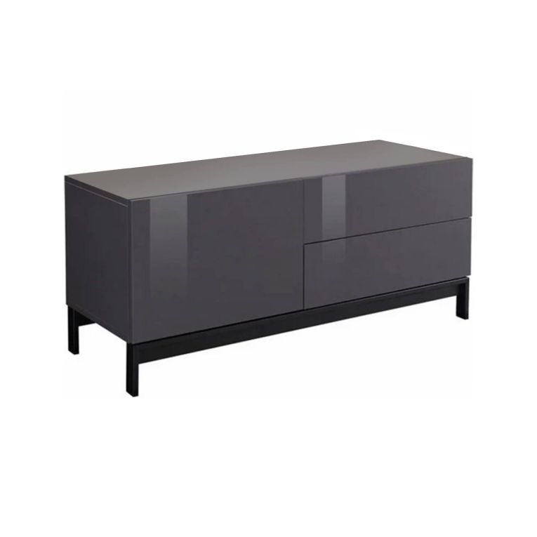 Base TV antracite lucido 110x40x47h cm in legno - Azad