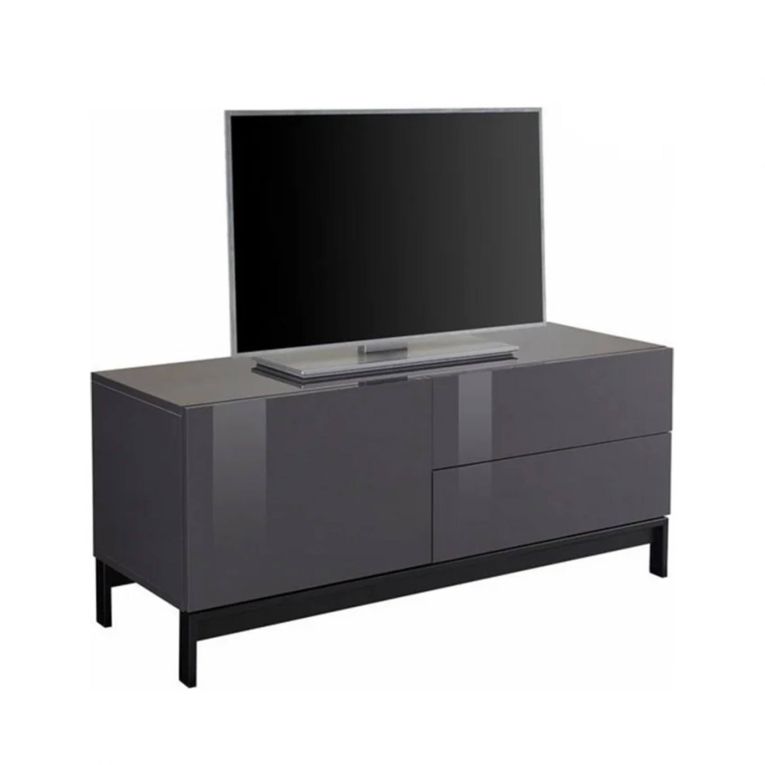 Base TV antracite lucido 110x40x47h cm in legno - Azad