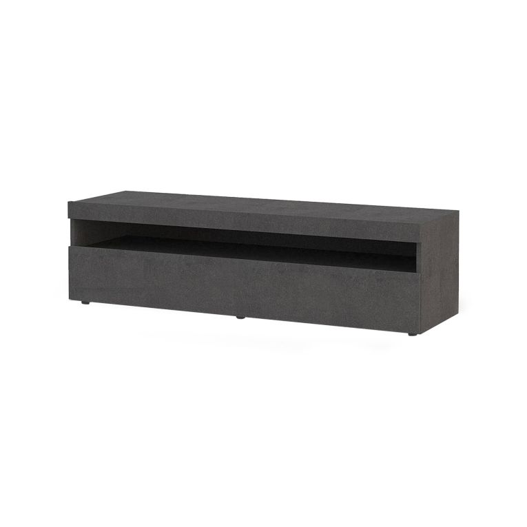 Base TV ardesia 130x45x36h cm in legno - Gianna