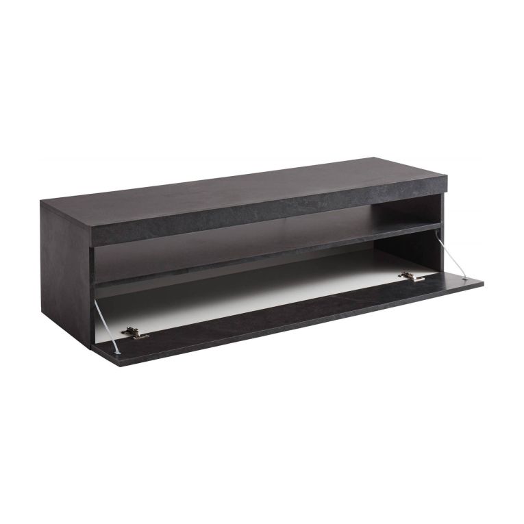 Base TV ardesia 130x45x36h cm in legno - Gianna