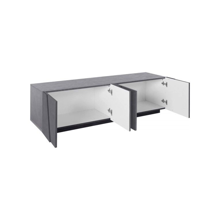 Base TV ardesia 162x44x46h cm 4 ante e 1 cassetto - Acix