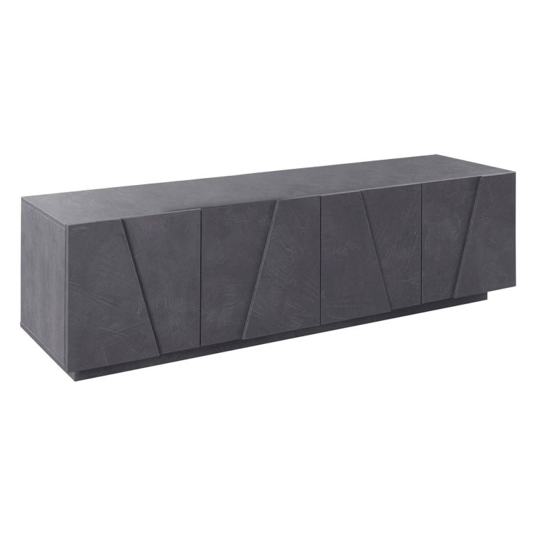 Base TV ardesia 162x44x46h cm 4 ante e 1 cassetto - Acix