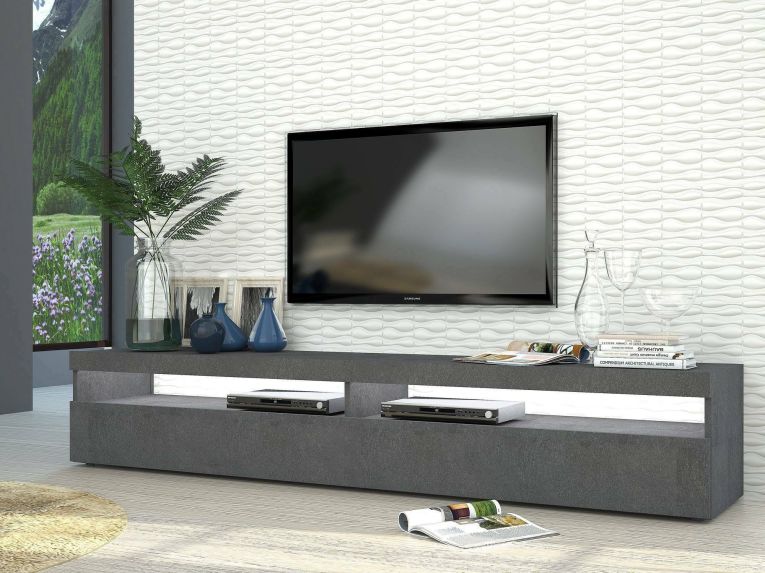 Base TV ardesia 200x45x36h cm 2 ante - Active