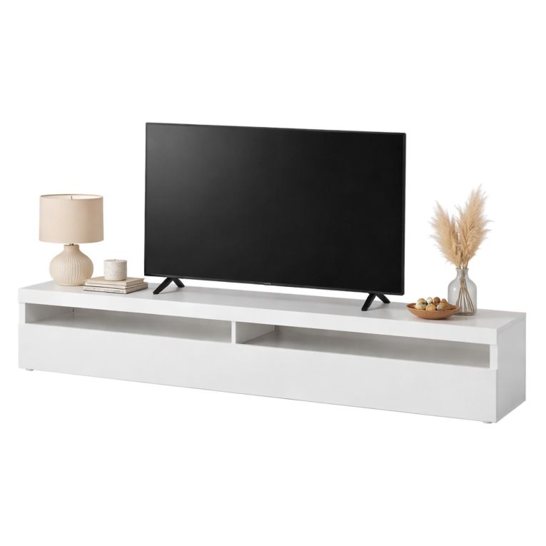 Base TV ardesia 200x45x36h cm 2 ante in legno - Akon