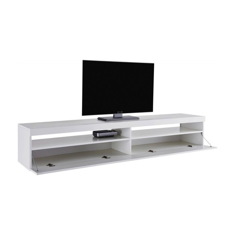 Base TV ardesia 200x45x36h cm 2 ante in legno - Akon