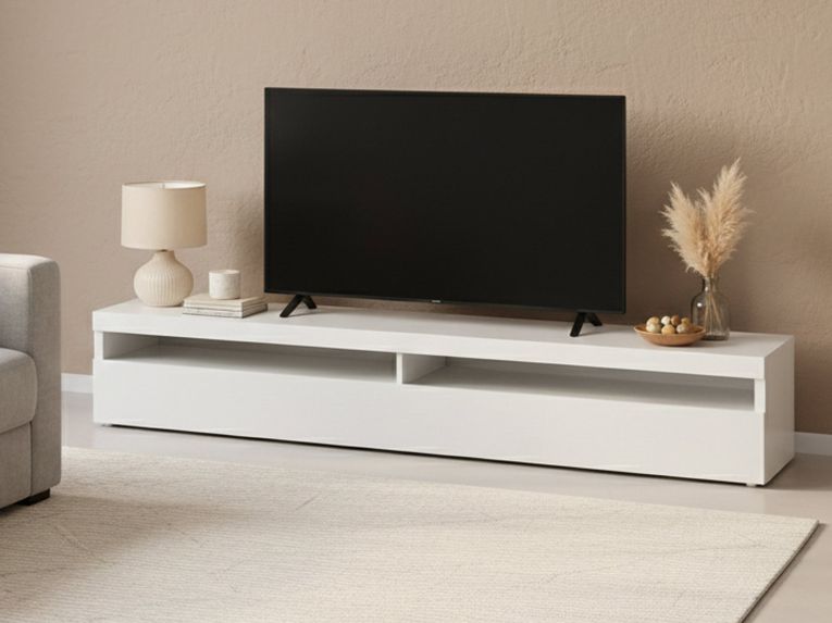 Base TV ardesia 200x45x36h cm 2 ante in legno - Akon