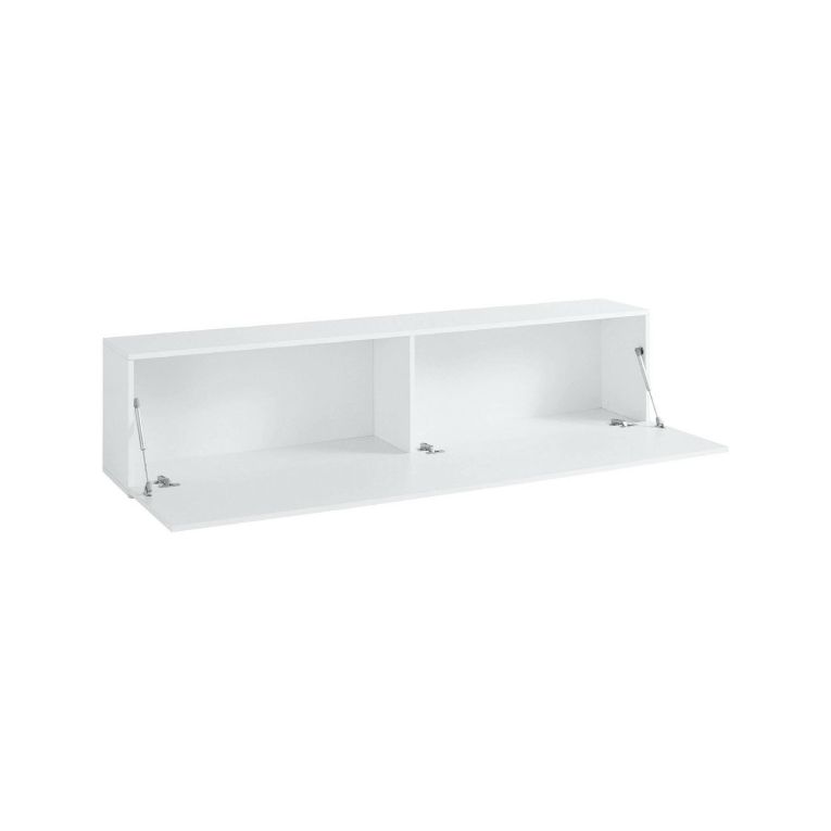 Base TV bianco lucido 180x30x40h cm in legno - Alakazam