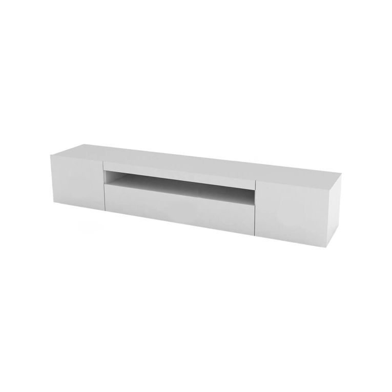 Base TV bianco lucido 200x40x37h cm 3 ante - Amore