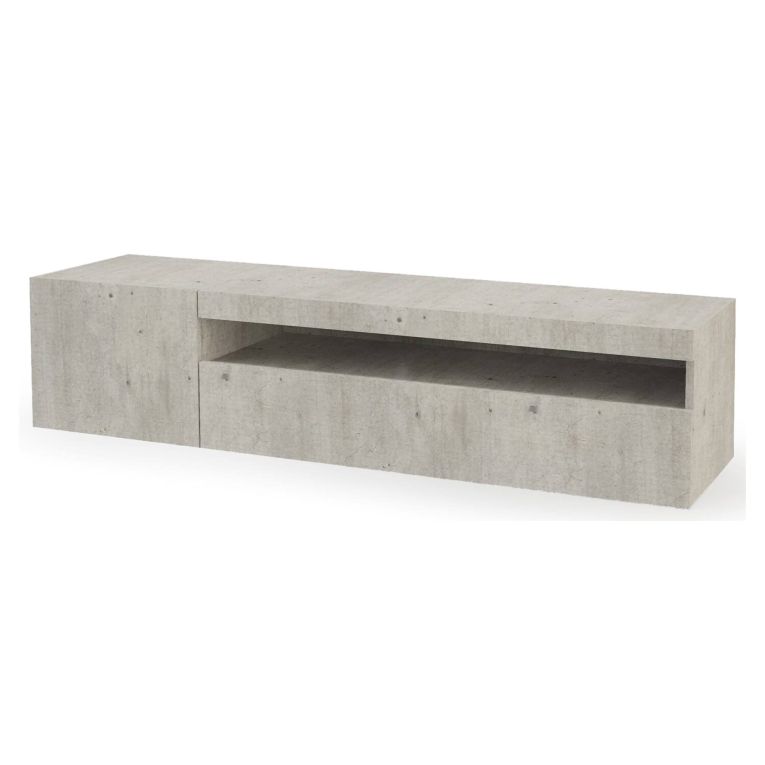 Base TV cemento 150x40x37h cm 2 ante - Ardy