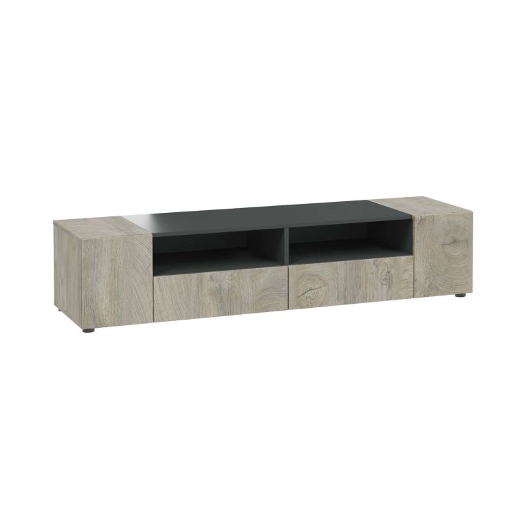 Base TV rovere 138x42x36h cm 4 ante - Ebe