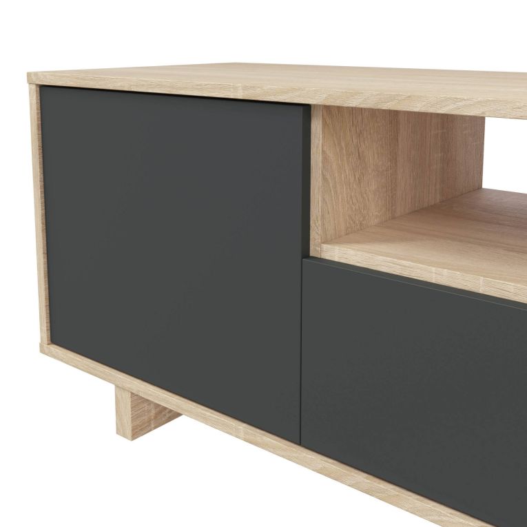 Base TV rovere 150x41x46h cm 3 ante - Andalusia