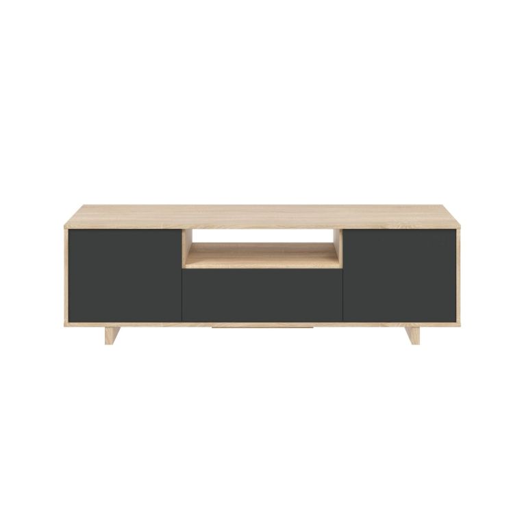 Base TV rovere 150x41x46h cm 3 ante - Andalusia