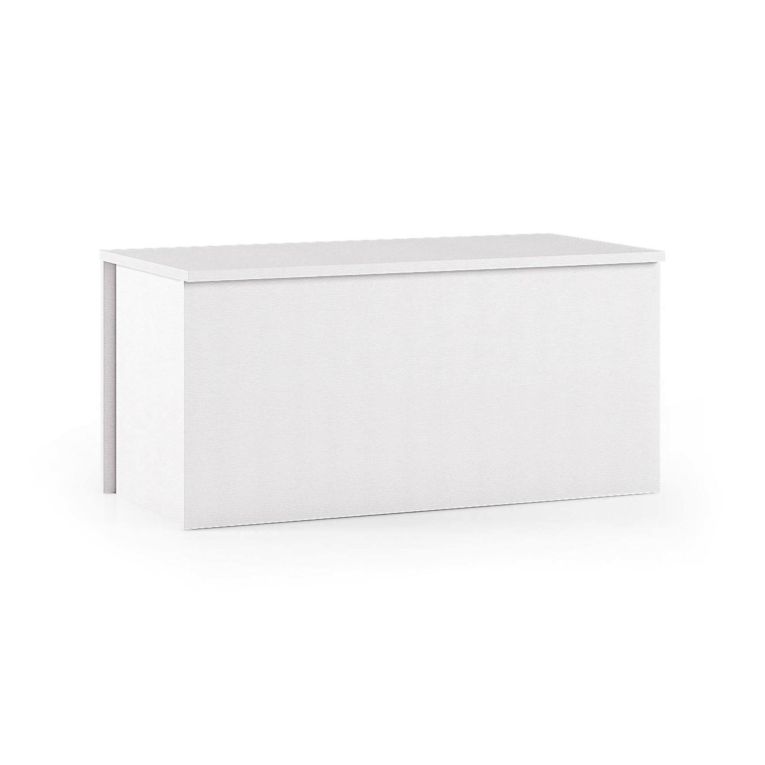Baule salvaspazio in legno 90x45x45h cm bianco - Ayusnay