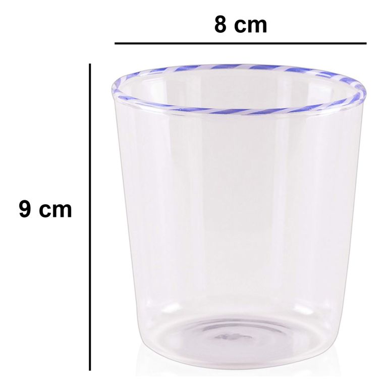 Bicchieri blu 320 ml Adatto per Lavastoviglie, - Nihali