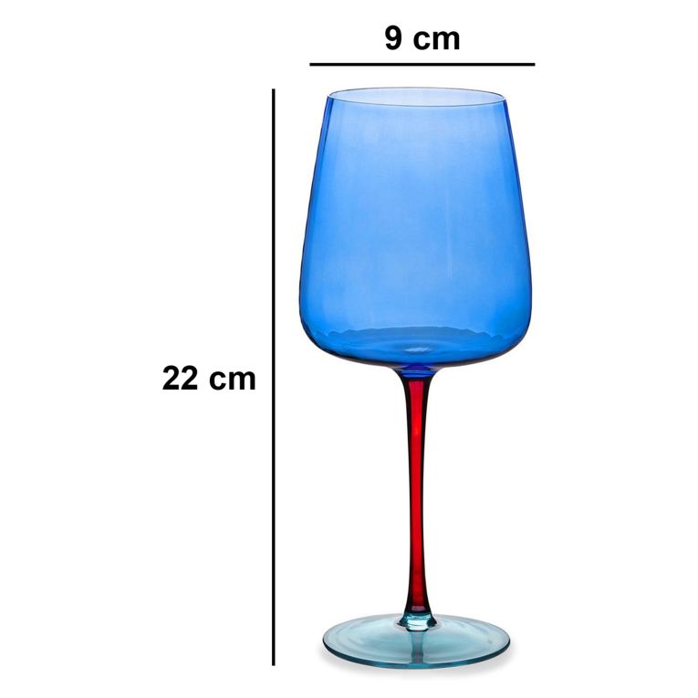 Bicchieri blu 500 ml Adatto per Lavastoviglie, - Nigapa