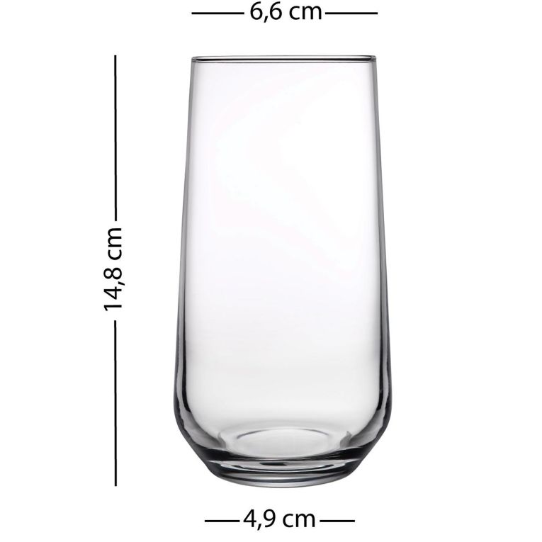 Bicchieri blu Turchese set da 4 470 ml Sfumatura Colore Struttura Turchese, - Nerihane