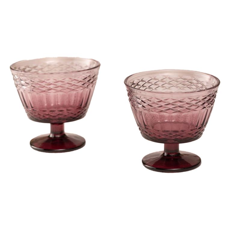 Bicchieri Rosso Borgogna set da 2 350 ml Sfumatura Colore Struttura Borgogna, - Nidatiha