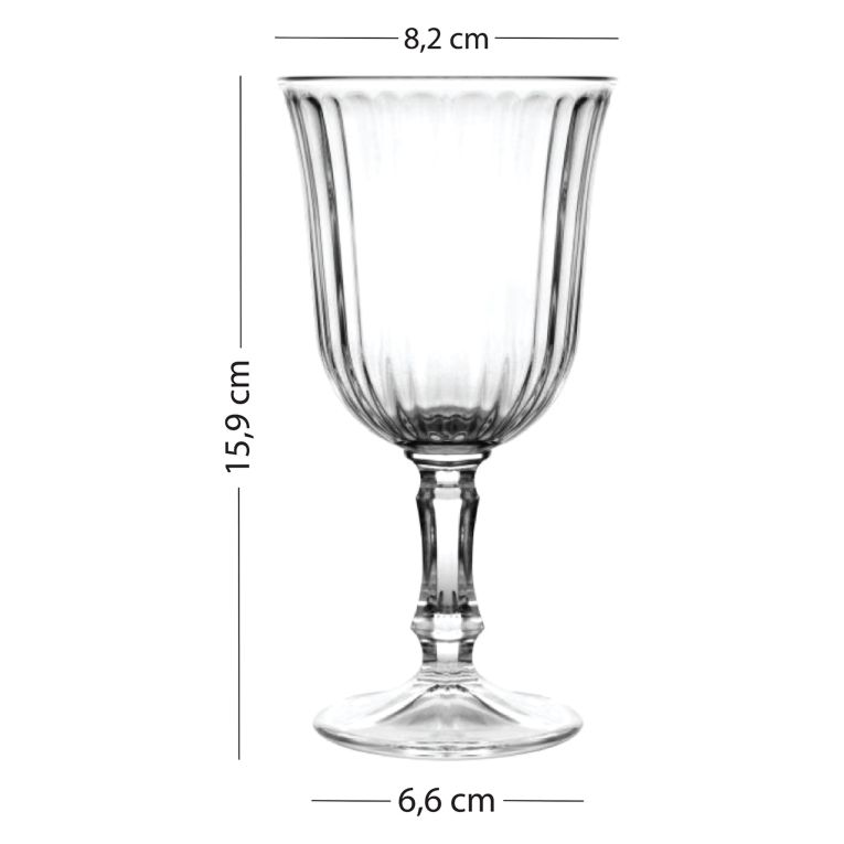 Bicchieri Trasparente Multicolore set da 4 240 ml Colore Struttura Multicolore, - Nenosi