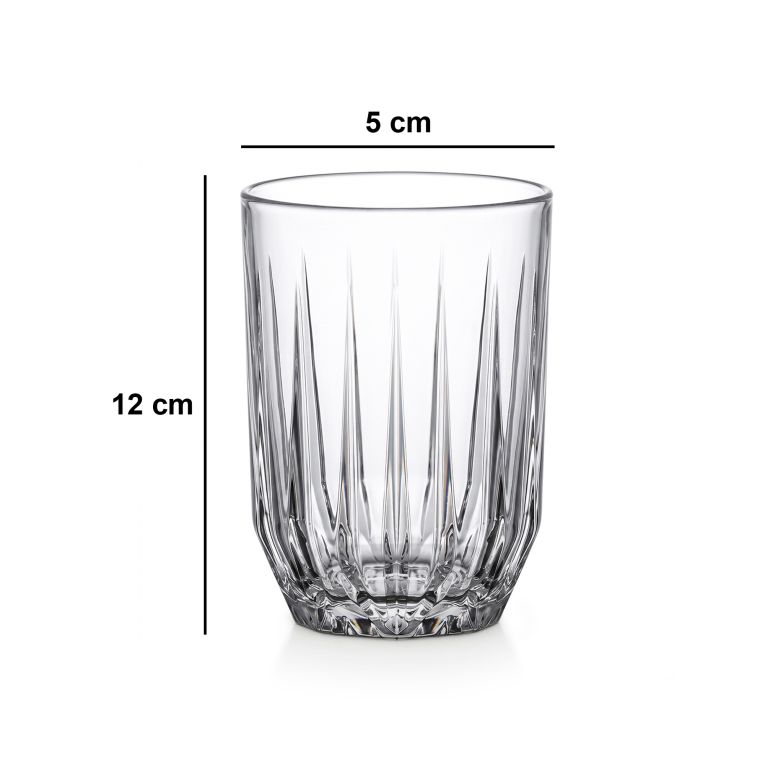 Bicchieri Trasparente set da 3 350 ml Adatto per Lavastoviglie, - Pateno