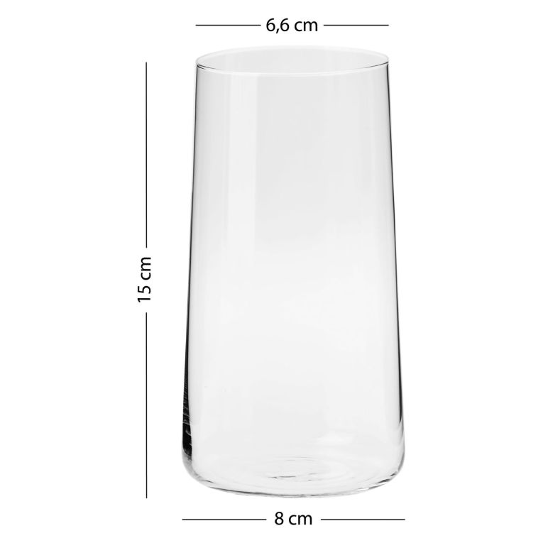 Bicchieri Trasparente set da 4 520 ml, - Nepahaha
