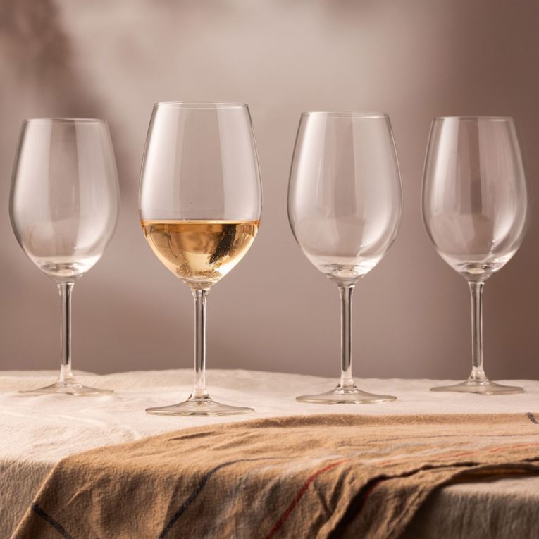 Bicchieri Trasparente set da 4 540 ml Adatto per Lavastoviglie, - Nemolisi