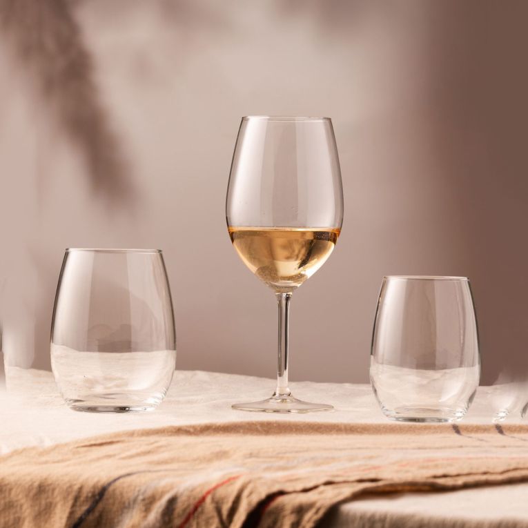 Bicchieri Trasparente set da 4 540 ml Adatto per Lavastoviglie, - Nemolisi