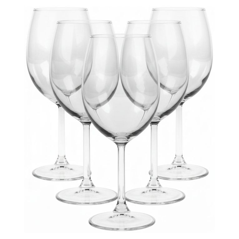 Bicchieri Trasparente set da 4 540 ml Adatto per Lavastoviglie, - Nemolisi