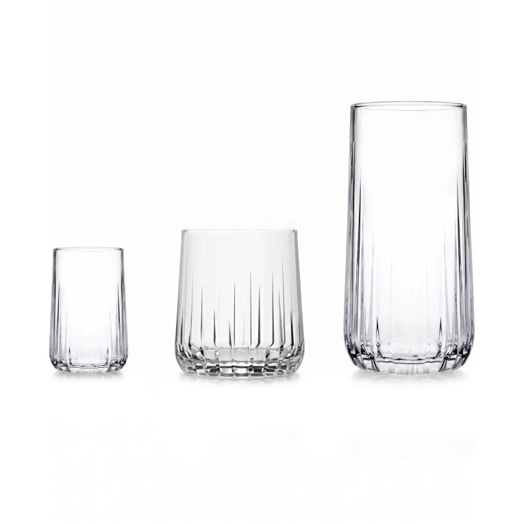 Bicchieri Trasparente set da 6 360 ml Adatto per Lavastoviglie, - Pata