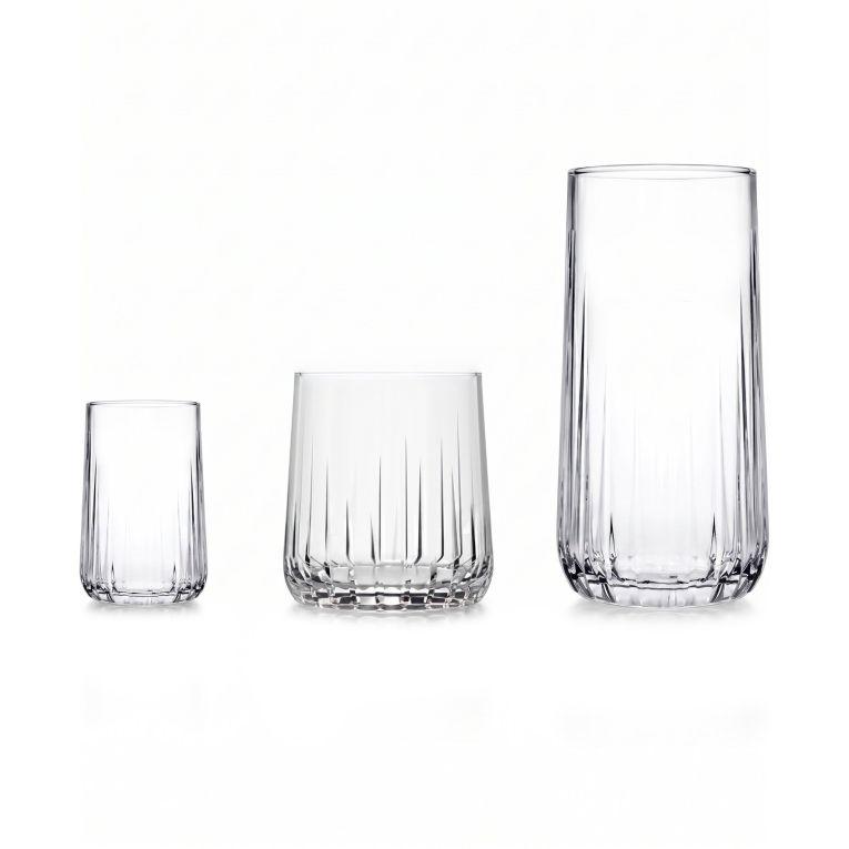 Bicchieri Trasparente set da 6 360 ml Adatto per Lavastoviglie, - Pata