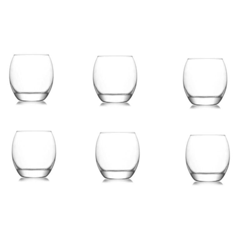 Bicchieri Trasparente set da 6 405 ml Adatto per Lavastoviglie, - Pazadaso