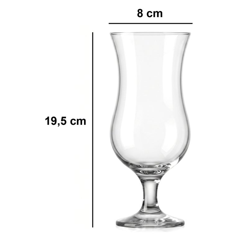 Bicchieri Trasparente set da 6 460 ml Adatto per Lavastoviglie, - Radamora