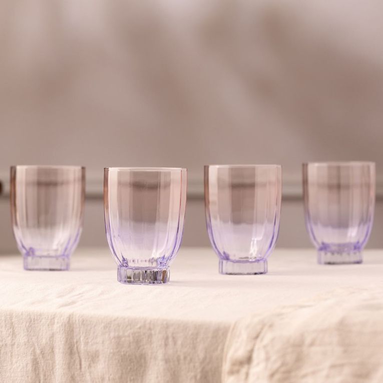 Bicchieri Viola set da 4 320 ml, - Neregale