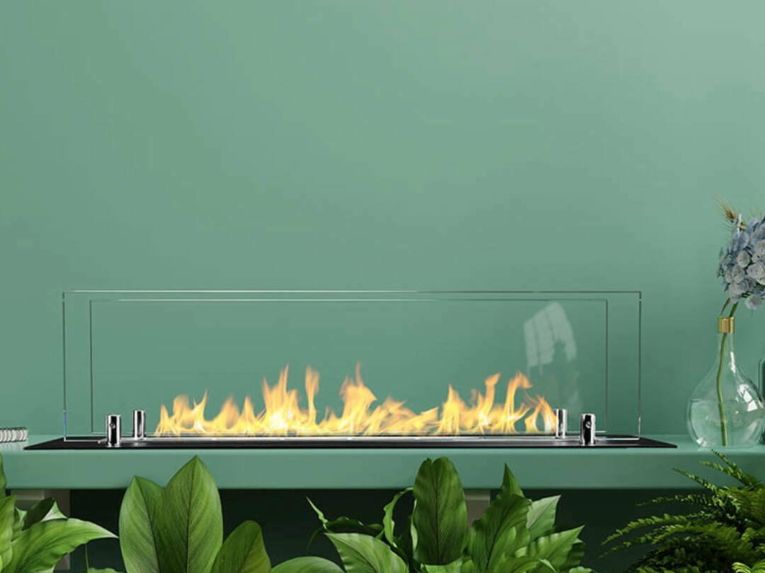 Bruciatore Affile, 65x65 h21 cm, Nero e Argento