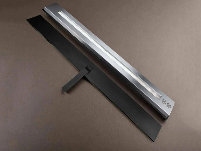 Bruciatore Airole, 11x90 h5 cm, Nero e Argento